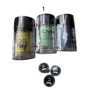 NYX Pigment Trio Shade in pictures Discontinued | Unopened | For Craft/Display